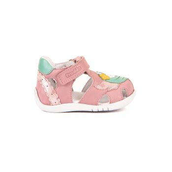 Sandale din piele cu aplicatie cu unicorn