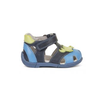 Sandale din piele cu talpa plata