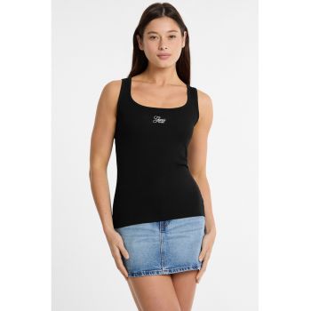 Top striat cu logo