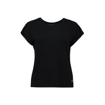 Tricou cu insertii de plasa - Negru -