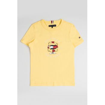 Tricou de bumbac cu logo