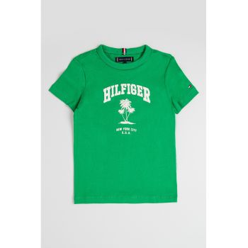 Tricou de bumbac cu logo