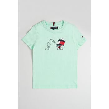 Tricou de bumbac cu logo