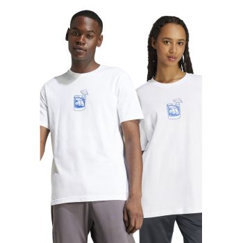 Tricou unisex din bumbac cu decolteu la baza gatului