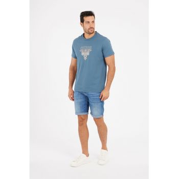 Blugi scurti de denim cu buzunare