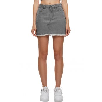 Fusta din denim cu talie inalta