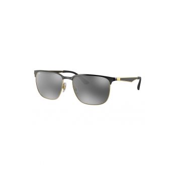 Ochelari de soare wayfarer unisex cu lentile oglinda