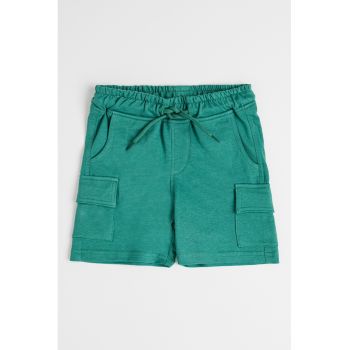 Pantaloni scurti cu snur de ajustare si buzunare cargo