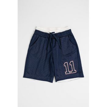 Pantaloni scurti cu snur si buzunare laterale