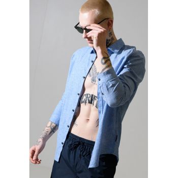 Pantaloni scurti de baie cu snur si banda laterala cu logo