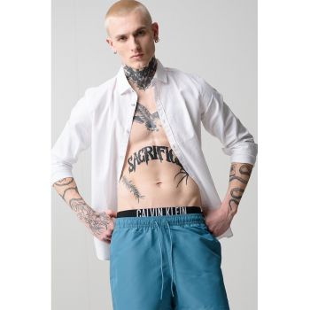 Pantaloni scurti de baie cu snur si banda logo