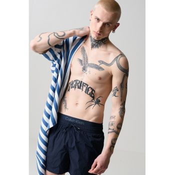 Pantaloni scurti de baie cu snur si buzunare laterale
