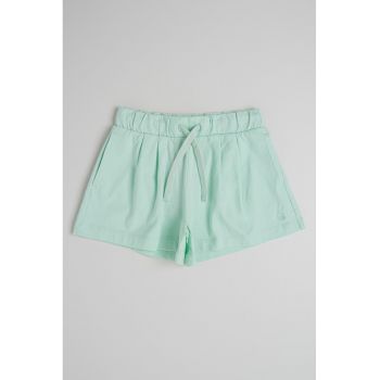 Pantaloni scurti de bumbac cu snur