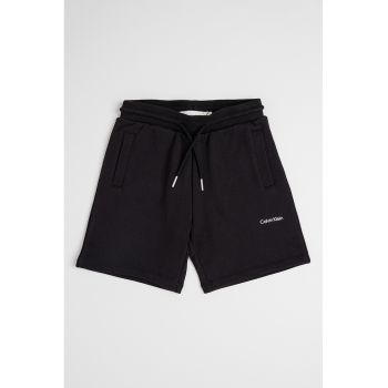 Pantaloni scurti din bumbac cu snur in talie