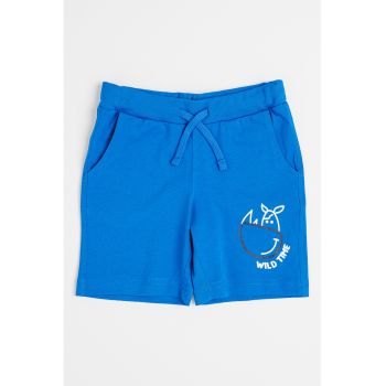 Pantaloni scurti din bumbac cu talie ajustabila