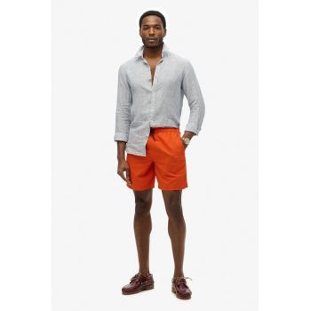 Pantaloni scurti uni de baie cu cordon in talie