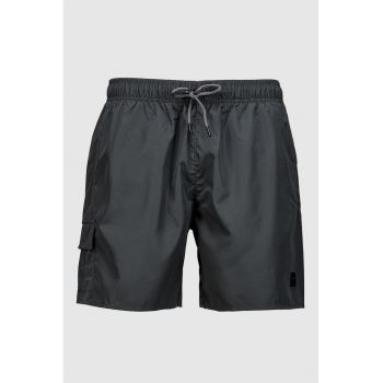Pantaloni scurti uni de baie cu snur