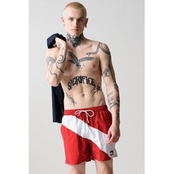 Pantaloni sucrti de baie cu buzunare si snur