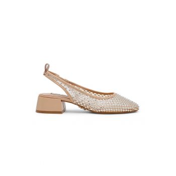 Pantofi slingback cu toc masiv