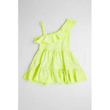 Rochie din amestec de bumbac cu decolteu pe un umar