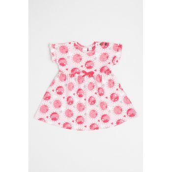 Rochie evazata cu imprimeu grafic