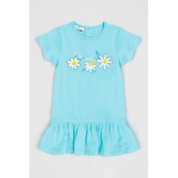 Rochie-tricou cu imprimeu floral