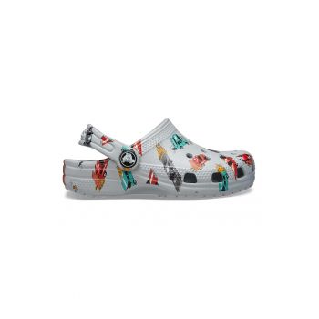 Saboti slingback cu imprimeu masini Classic