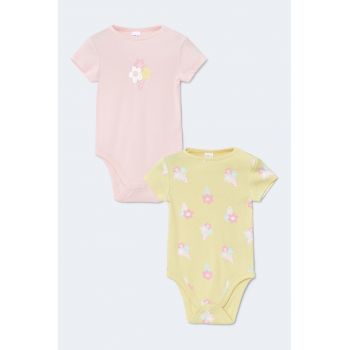 Set de body-uri cu imprimeu - 2 piese