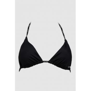 Sutien de baie triunghiular cu bretele cu logo
