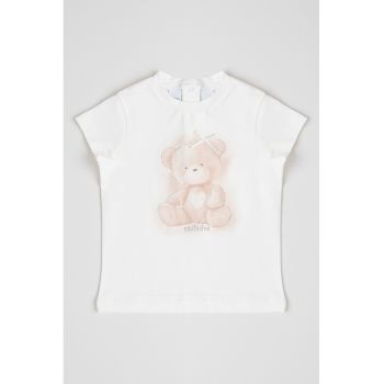 Tricou cu imprimeu cu ursulet