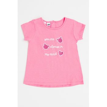 Tricou din bumbac cu croiala in A