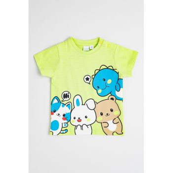 Tricou din bumbac cu imprimeu grafic