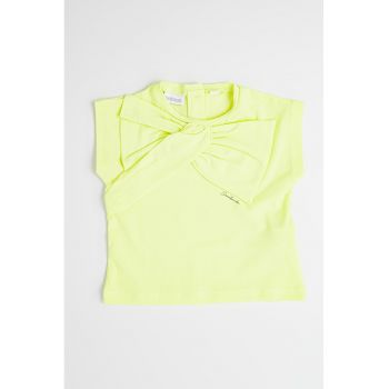 Tricou regular fit cu aplicatie cu funda