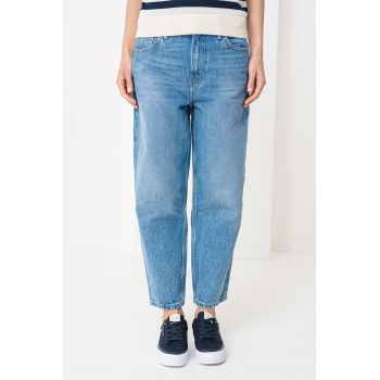Blugi din denim cu talie medie