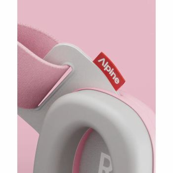 Casti antifonice pentru bebelusi si copii pana la 4 ani ofera protectie auditiva ALPINE Muffy Baby Rose Pink ALP29642