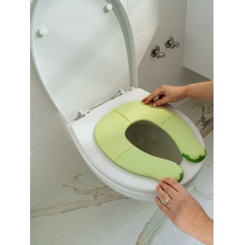 Colac pliabil pentru toaleta Kidscenter 18 luni+ verde