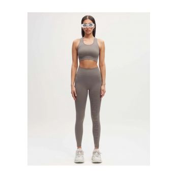 Colanti pentru fitness cu talie inalta - fara cusaturi - Maro Taupe