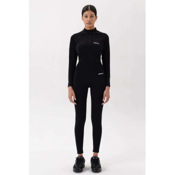 Colanti pentru fitness cu talie inalta - fara cusaturi - Negru