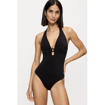 Costum de baie intreg cu decolteu in V Midnight