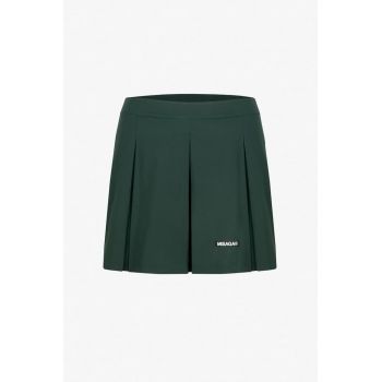 Fusta mini plisata Ivy - Verde padure