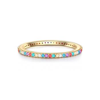 Inel placat cu aur de 14K - cu zirconia