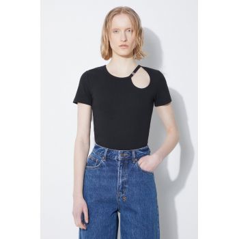 KSUBI tricou Arise Cut Out Ss Tee Black femei, culoarea negru, WSP24TE012