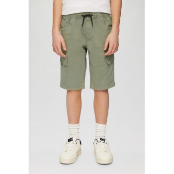Pantaloni scurti cargo din amestec de bumbac