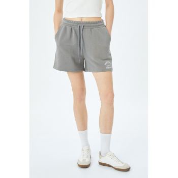 Pantaloni scurti din amestec de bumbac cu buzunare laterale