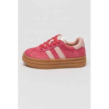 Pantofi sport cu insertii de piele intoarsa
