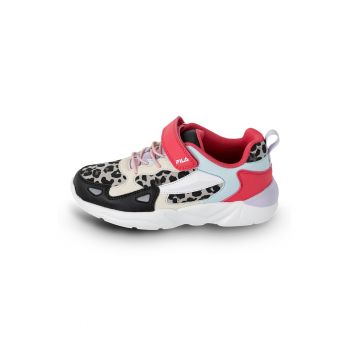 Pantofi sport cu velcro si animal print