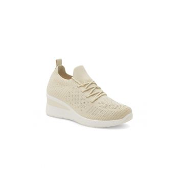 Pantofi sport dama -  568704 - Mesh - Bej ieftini de firma originali