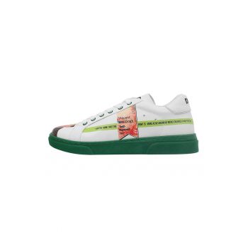 Pantofi sport din piele ecologica cu imprimeu grafic Vincent Van Goh