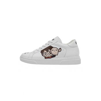 Pantofi sport din piele ecologica cu model Friends Till Eternity