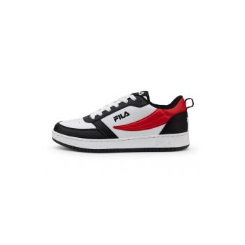Pantofi sport din piele ecologica Rega - Rosu - Alb - Negru -